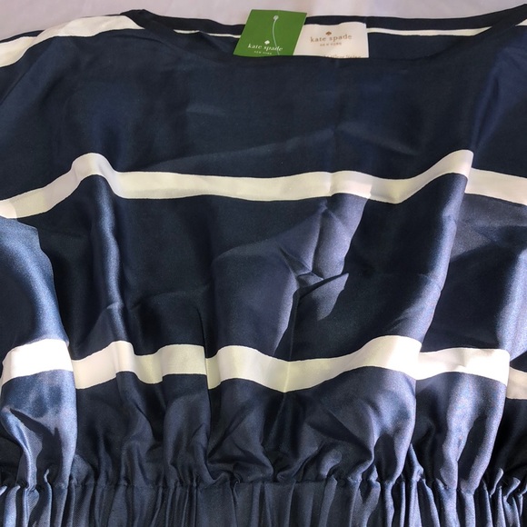 kate spade Dresses Nwt Kate Spade Silk Holiday Stripe Caftan Dress Poshmark